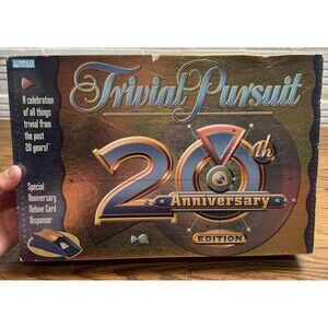 Trivial Pursuit 20th Anniversary Edition 2002 Hasbro Board Game -‎ Complete